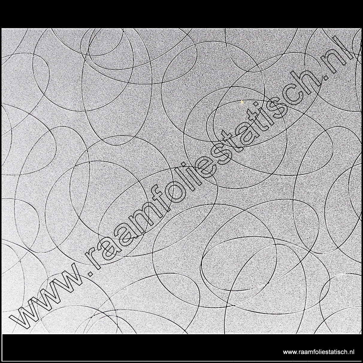 huiswerk maken Gezond Keizer Statische raamfolie Cirkels 70cm x 2meter - raamfoliestatisch