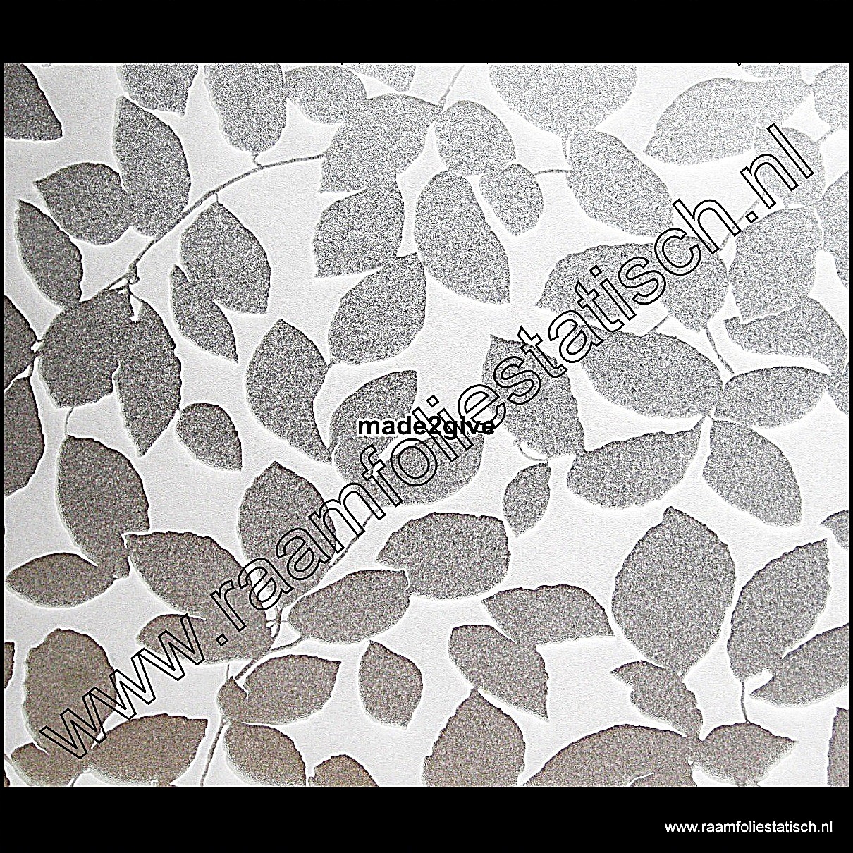 Raamfoliestatisch Leaf 67,5cm Gekkofix vitrostatic brilliant -  raamfoliestatisch