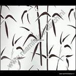 Statische raamfolie bamboe verticaal 45cm x 1,5m