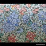 Raamfolie bloementuin 67,5cm