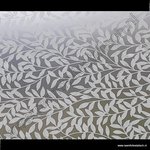 Statische raamfolie bladmotieven wit premium 67,5cm