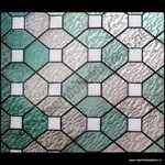 statische raamfolie glas in lood