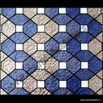 statische raamfolie kleuren design blauw transparant