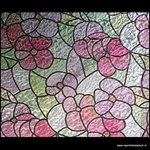 raamfolie bloemen breed