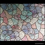 statische raamfolie bloemen