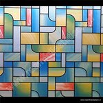 Raamfolie kleuren modern 45cm x 2meter