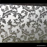 plakfolie voor ramen gekrulde bladeren 90cm