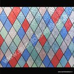 Raamfolie Glas in lood ruiten 67,5cm verticaal