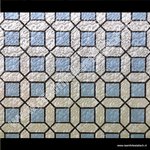 Raamfolie blok blauw 90cm