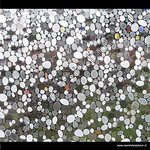 Statische raamfolie Riviersteentjes 46cm