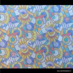 Raamfolie Mozaiek glas in lood verticaal 90cm x 2m