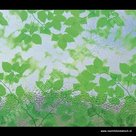 Statische raamfolie groene bladeren 70cm x 2m