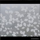 statische raamfolie white leafs 45cm