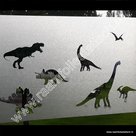 Statische raamfolie Dinosaurus 60cm