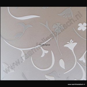 Statische raamfolie Bloemmotieven deluxe 70cm x 2meter