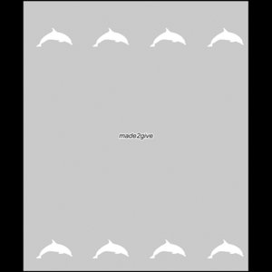 Raamfolie Dolfijnen boven en onder 60cm