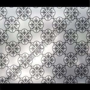 Statische raamfolie Barok ruit 67,5cmx1,5m