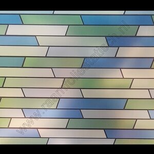 Statische raamfolie kleuren Vitrall 67,5cmx1,5m verticaal