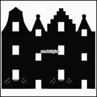 Grachtenpanden-raamfolie-sticker
