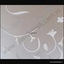 Statische raamfolie Bloemmotieven deluxe 70cm x 2meter