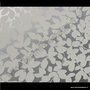 Statische raamfolie witte bladeren print 45cm x 1,5m