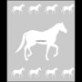 Raamfolie Paarden 60cm