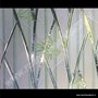 Statische raamfolie bamboe kleuren verticaal 46cm